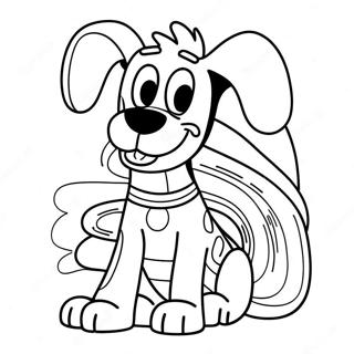 Happy Slinky Dog Coloring Page 68594-54994