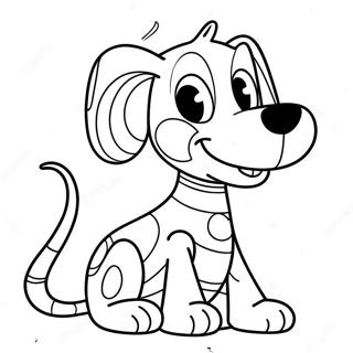 Happy Slinky Dog Coloring Page 68594-54996