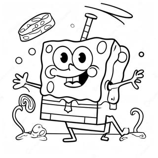 Spongebob Happy Birthday Coloring Page 68613-55003