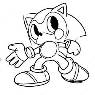 Sonic Among Us Crewmate In Action Coloring Page 68624-55022