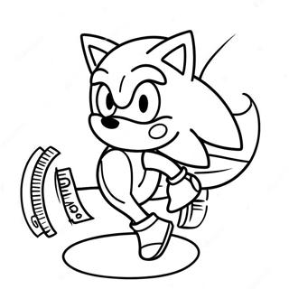 Sonic Among Us Crewmate In Action Coloring Page 68624-55024