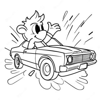 Chase In Action Coloring Page 68634-55030