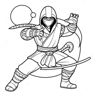 Night Ninja Coloring Page 68683-55059