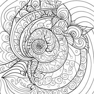 Colorful Fibonacci Patterns Coloring Page 68704-55082