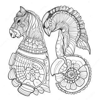 Detailed Animal Anatomy Coloring Page 68743-55114