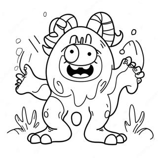 Monster Letters Coloring Pages