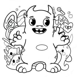 Monster Letters Coloring Page 68763-55124