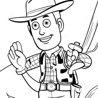 Woody Character Coloring Page 6876-5596