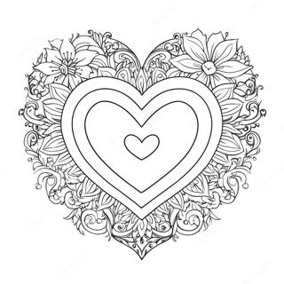 Adoration Heart Coloring Page 68773-55138