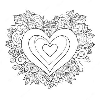 Adoration Heart Coloring Page 68773-55139