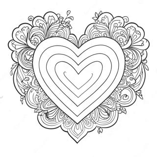 Adoration Heart Coloring Page 68773-55140