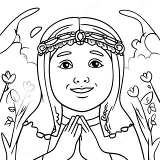 Joyful Adoration Coloring Page 68774-55136