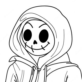 Eyeless Jack Character Coloring Page 68783-55143