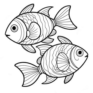 Tropical Fish Fish Coloring Pages