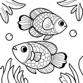 Tropical Fish Coloring Page 68793-55154