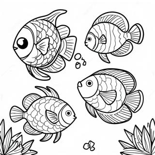 Tropical Fish Coloring Page 68793-55155