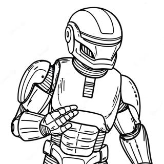 Robocop In Action Coloring Page 68814-55166