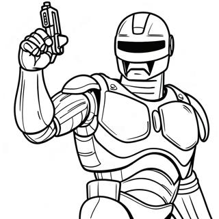 Robocop In Action Coloring Page 68814-55167