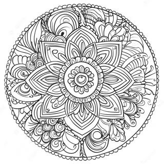 Adult Mandala Coloring Page 68823-55170