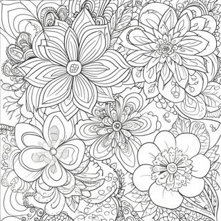 Intricate Floral Patterns Coloring Page 68824-55178