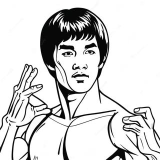 Bruce Lee Coloring Page 68833-55181