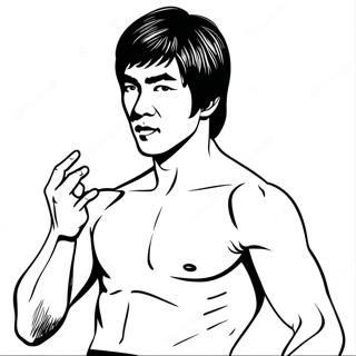 Bruce Lee Coloring Page 68833-55182