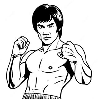 Bruce Lee Coloring Page 68833-55184