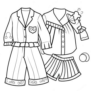 Decorate Your Own Colorful Pajamas Coloring Page 68853-55198