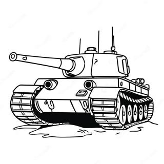 Tiger Tank Coloring Pages