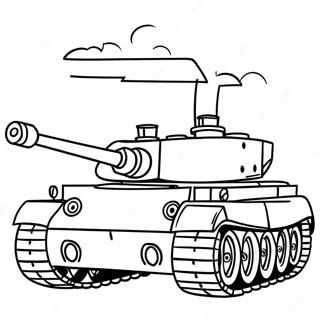 Tiger Tank Coloring Page 68863-55215