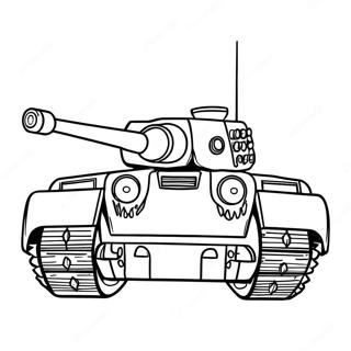 Tiger Tank Coloring Page 68863-55216