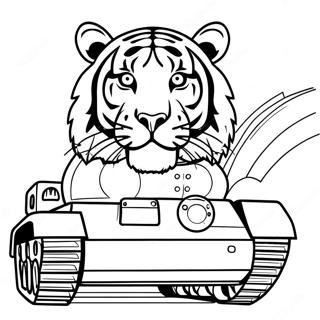 Tiger Tank Coloring Pages