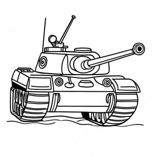 Realistic Tiger Tank Coloring Page 68864-55206