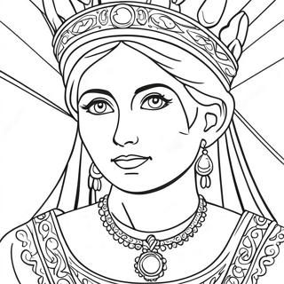 Queen Esther Coloring Page 6886-5600