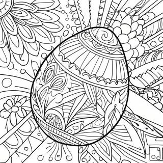 Pysanky Egg Design Coloring Page 68873-55210