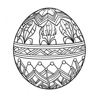 Pysanky Egg Design Coloring Page 68873-55211