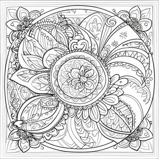 Intricate Pysanky Patterns Coloring Page 68874-55229