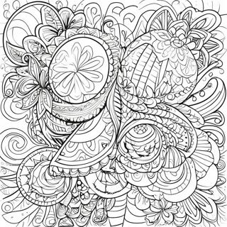 Intricate Pysanky Patterns Coloring Page 68874-55231