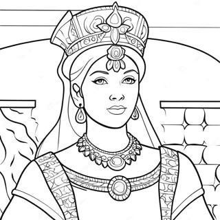 Brave Queen Esther Coloring Page 6887-5606