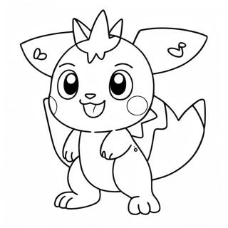 Legendary Chibi Pokemon Coloring Page 68883-55220