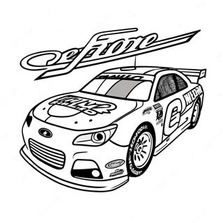 Chase Elliott Racing Car Coloring Page 68893-55226