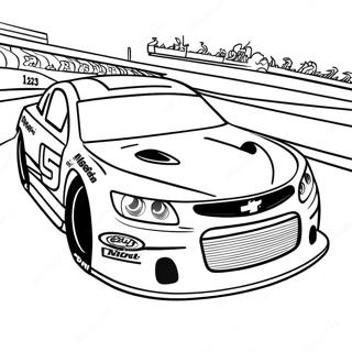 Chase Elliott Racing Car Coloring Page 68893-55227