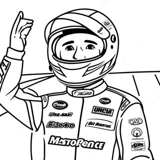 Chase Elliott In Victory Lane Coloring Page 68894-55233