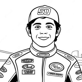 Chase Elliott In Victory Lane Coloring Page 68894-55234