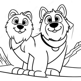 Skye And Everest Coloring Pages