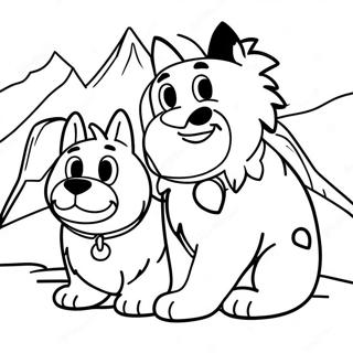 Skye And Everest Coloring Page 68913-55243