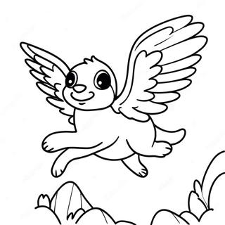 Skye Flying High Coloring Page 68914-55254