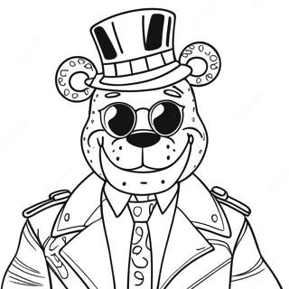 Glamorous Glamrock Freddy Coloring Page 68954-55283