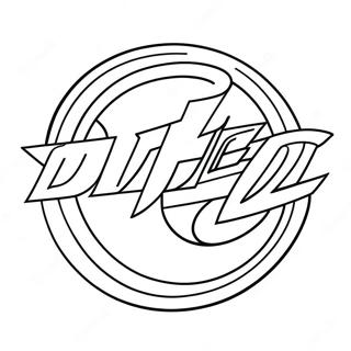 Dude Perfect Logo Coloring Page 6896-5609