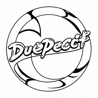 Dude Perfect Logo Coloring Page 6896-5611